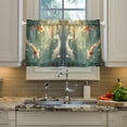 thumbnail image 5 of Wobogo Koi Fish Kitchen Curtains 2 Piece Set Farmhouse Country Style Light Filtering Small Window Drapes Suitable for Bathroom Laundry Room and RV 27x36in, 5 of 9