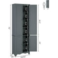 Yusong 72'' Tall Kitchen Pantry Freestanding Storage