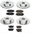 thumbnail image 3 of PowerStop Front and Rear Z23 Evolution Sport Carbon-Fiber Ceramic Brake Pad and Drilled & Slotted Rotor Kit Fits: HONDA Select Models K1047, 3 of 10