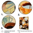 thumbnail image 3 of Designart "Coffee and Tea Bliss VI" Food & Beverage Floater Framed Wall Art Living Room, 3 of 7