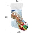 thumbnail image 2 of GZHJMY Santa Claus Flying in His Sleigh Christmas Stockings 1PCS, Large Xmas Stockings Gift Decorations and Party Supplies,Used for Fireplace Decoration Socks Christmas Tree Decoration, 2 of 7