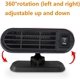 thumbnail image 4 of Car Defroster Demister for Windshield 12V Car Heater 360 Rotating 150W Portable Car Fan with Suction Cup Holder, 4 of 5