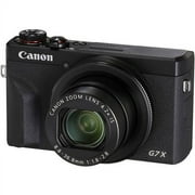 Canon PowerShot G7 X Mark III Digital Camera (Black) Bundle with 16GB SD Card, 57 Tripod, Flexible Tripod, Padded Bag, and 6Ave Cleaning Kit (International Version)