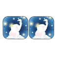 thumbnail image 7 of Disketp 2 Piece Cute Elephant Sitting In The Moon With Little Bunny Pattern Windshield Sunshades,Folding Windshield Sun Shade For Car Suv Trucks Sedan,Blocks Uv Rays Sun Visor Protector-Large, 7 of 7