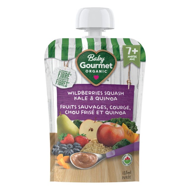 Baby Gourmet Organic Puree Wildberries Squash Kale & Quinoa