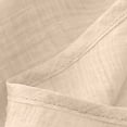 thumbnail image 6 of Womens Linen Shirts，Summer Loose Fit Trendy Ventilate Short Sleeve Casual Loose Solid Blouses Outfits ﻿ ﻿ ﻿ Cotton Gauze Blouses Dressy, 6 of 6
