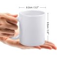 thumbnail image 2 of shiyou-Custom Ceramic Mug Add Your Image Text Logo, Personalized Coffee Mug Microwave Safe, Customized Gift for Men & Women Double Sided Print 11 Oz, White, 2 of 4
