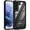 Black, variant on For Samsung Galaxy S21/S30 6.3inch Ultimate CaseX Transparent Hybrid Case with Metal Buttons And Camera Edges - Black
