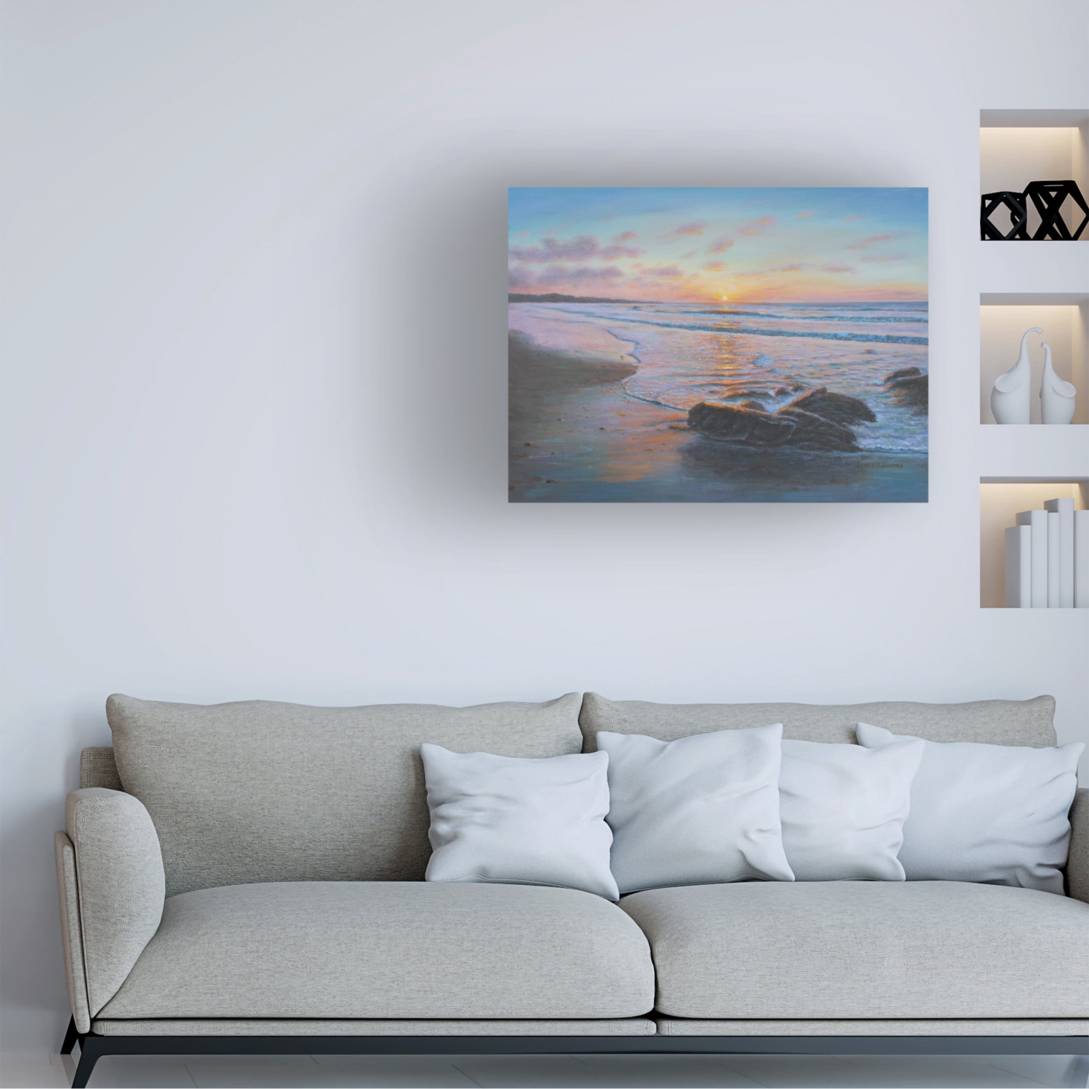Canvas Wall Art - Bruce Dumas 'Breaking Sun' Wall Art for Living Room, Bedroom, or Office Décor by Trademark Fine Art - 47 x 35 Inches