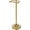 Brushed Gold, variant on Freestanding Toilet Paper Holder Stand with Weighted Base, Pivoting Farmhouse Design in Oil Rubbed Bronze Finish for Bathroom