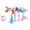A002- Pink, variant on Interactive Cat Collar Teaser Wand with Replaceable Feather Heads - 1 Piece Collar +9 Colorful Soft Feather Tips, Easy Attachment & Replacement, Durable for Playtime - For Indoor Cats, Kittens, Pet B