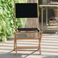 thumbnail image 4 of Flash Furniture Martindale Acacia Wood Folding Bistro Chair, Natural/Black, 4 of 13