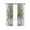 Green, variant on Eucalyptus Grey Blackout Curtains, Light Blocking Print Window Curtains, Vintage Bottle Succulents Flower Stripes Thermal Insulated Window Drapes for Living Room 2 Panels, 84"W x 63"L