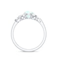 thumbnail image 2 of Rosec Jewels Natural Ethiopian Opal Ring with Diamond for Women, Nature Inspired Ring, 10K White Gold, US 10.00, 2 of 9