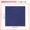 thumbnail image 2 of Paquetes de tela de algodón Uxcell, 35 piezas de 10 x 10 pulgadas, cuadrados de tela precortados de color sólido para costura, patchwork, quilting y manualidades DIY, azul oscuro, 2 of 6