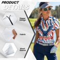 thumbnail image 5 of Garronmavis Matching Couple Sport Shirts 250th Anniversary Quarter Zip Women Sport Cloth Lightweight Women's Matching Hawaiian Golf Shirt for Couple Breathable Fabric, 5 of 7