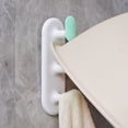 thumbnail image 4 of ZHAOCHENG Gancho para lavabo sin perforaciones, toallero de baño sin costuras para el hogar, estante de almacenamiento para inodoro (verde), 2 uds., 4 of 5