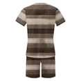 thumbnail image 4 of NTACZA Ensemble de 2 Pcs Chemise et Short pour Hommes, Manches Courtes, Survêtements Graphiques Col Rond 3TG, 4 of 5