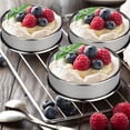 thumbnail image 3 of 6Pcs Stainless Steel English Muffin Rings Non-Stick Coating Cake Mold for Baking Double Rolled Edge Design Food Grade 8cm 10cm Cooking Rings, 3 of 7