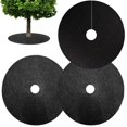 thumbnail image 1 of Estbridg 4 Pieces 20.5 Inch Non Woven Tree Mulch Ring  Tree Protector  Reusable Tree Weed  Round Fabric Tree Root Barrier Weed Barrier Mats for Landscape Weed Control Plant Root Protectio, 1 of 7