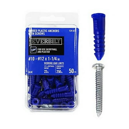 

Everbilt Nylon Drywall Anchors & Screws Set Wall Anchor Kit