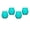 Teal, variant on Godinger 22543 18 oz Meridian Stemless Wine Glass - White - Set of 4