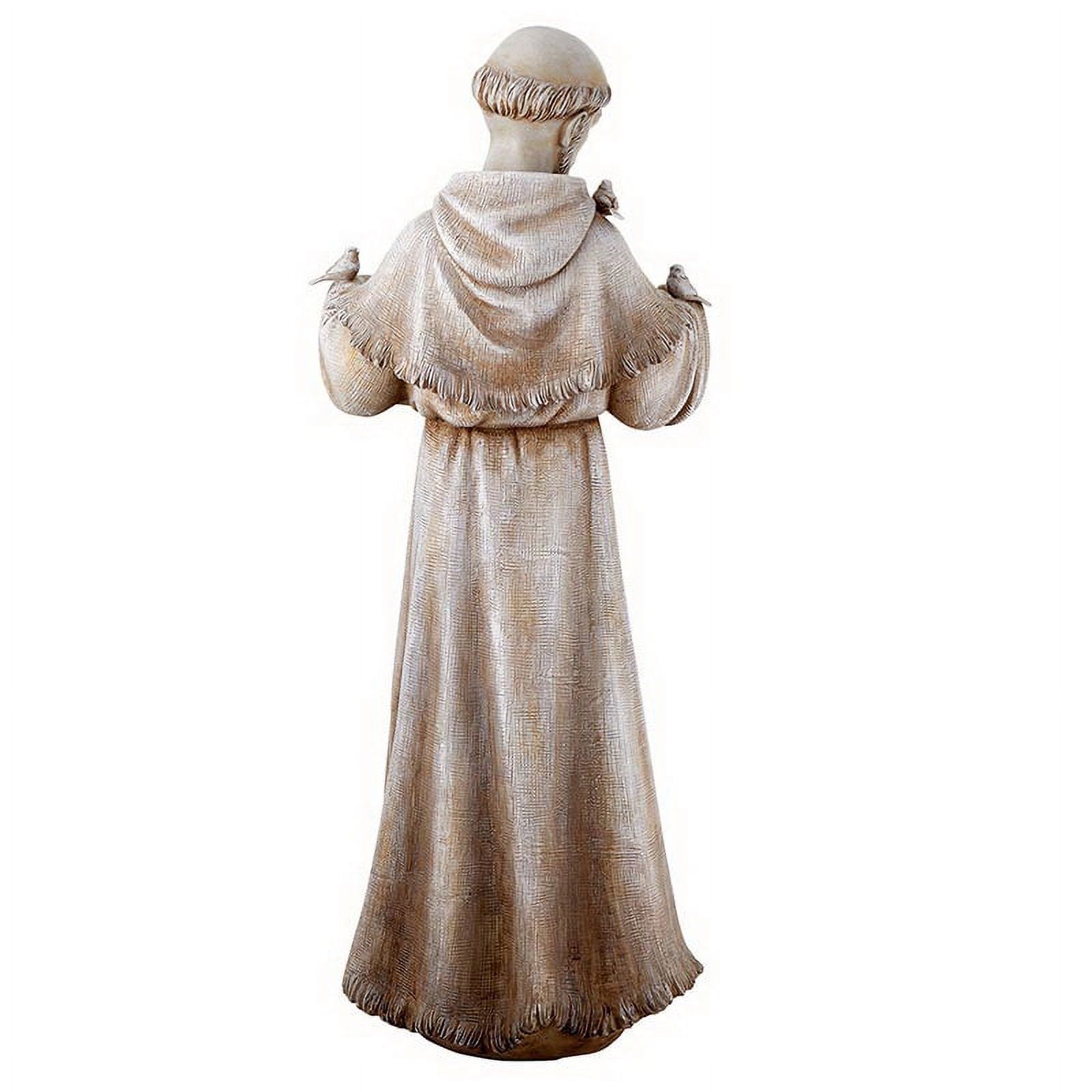 Saint Francis Bird Bath & Feeder Statue – 24-Inch Outdoor Garden Décor