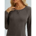 thumbnail image 5 of Womens Long Sleeve T Shirts crew Neck Loose Soft Casual Tops Fall Fashion Comfy Tees, 5 of 6