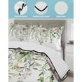 thumbnail image 3 of Twin XL Quilt Bedding Set, Sage Green Eucalyptus Reversible Summer Quilt 3 Pieces, Summer Spring Weeping Leaves Botanical Lightweight Bedspreads Coverlets with 2 Pillow Shams for All Seasons, 3 of 5