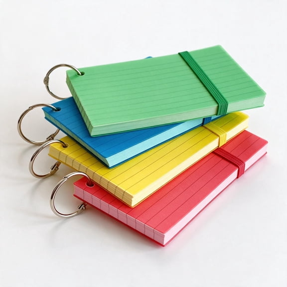 200PCS Colored Cards 5x3, Ruled Notecards, 6 Color Flashcards for Studying, Recipes, Memo Cards, Office Supply, DIY, Presentation