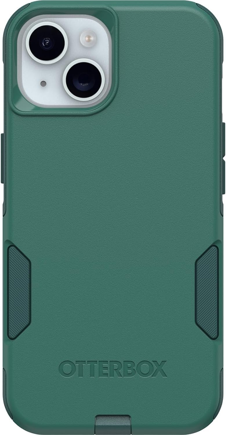 OtterBox iPhone 15, iPhone 14, & iPhone 13 Only - Commuter Series Case - Get Your Greens - Slim & Tough - Pocket-Friendly - with Port Protection - Non-Retail Packaging