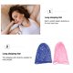 thumbnail image 2 of 2 gorros de red de ganchillo hechos a mano, gorros largos para dormir, gorros de dormir protectores para el cabello (azul rey y rosa, 1 pieza de cada color), 2 of 8