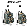 thumbnail image 2 of FORMRS Mini Backpack Purse for Women Travel Daypack Casual Shoulder Bag, Brown Mystical Owls, 2 of 7