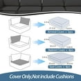 thumbnail image 3 of FKS LIFE 10Pcs Patio Cushion Covers Replacement UV-Resistant Covers with Zippers, 25.6x25.6x4 inch Outdoor Cushion Slipcover, 3 of 10
