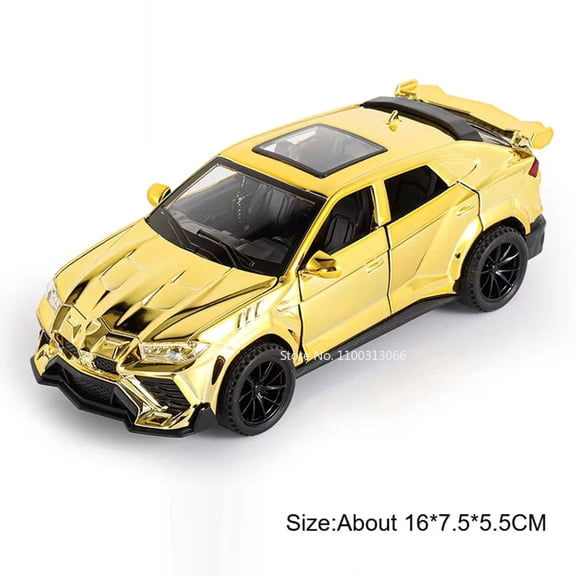 1:32 Lambor URUS Model Cars Miniature Toy Alloy Diecast 4 Doors Opened Sports Car Wheel Pull Back Vehicle Perfect Gifts for Kids