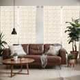thumbnail image 2 of Ambesonne Floral Window Curtains, Aquarelle Feng Shui Garden, Each 28" W x 95" L, Pink Green and Beige, 2 of 5