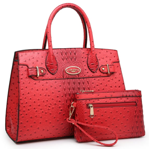 Dasein Women Handbags and Purses Ladies Shoulder Bag Top Handle Satchel Tote Work Bag with Matching Clutch