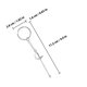 thumbnail image 2 of unbranded 2Ud Llavero De Esgrima De Metal Plateado Decorativo Para Y Bolsos, 2 of 8