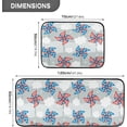 thumbnail image 2 of SKYSONIC Unique Pinwheels USA Flag Kitchen Rugs and Mats 2 Pcs, Independence Day Non-Slip Floor Runner Mat for Living Room Bedroom Dorm Hallyway Home Decor 19.7"x27.6"+19.7"x47.2", 2 of 7