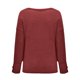 thumbnail image 5 of Gibobby Suéter de Cuello Redondo para Mujer, Suéter de Cuello Redondo súper Suave para Mujer Suéter para Mujer(Vino,M), 5 of 5