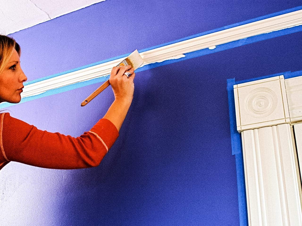 AMZ Supply Painters Tape 3" x 60 yds Blue Masking Tape.Thickness 5.7 Mil.