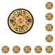thumbnail image 2 of Bewildely Drinks Coasters Vintage Ethnic Cup Mat Insulation Pads Embroidered Table Bottle Cushion Portable Friends Pad Decoration Amarillo 10Conjunto, 2 of 6