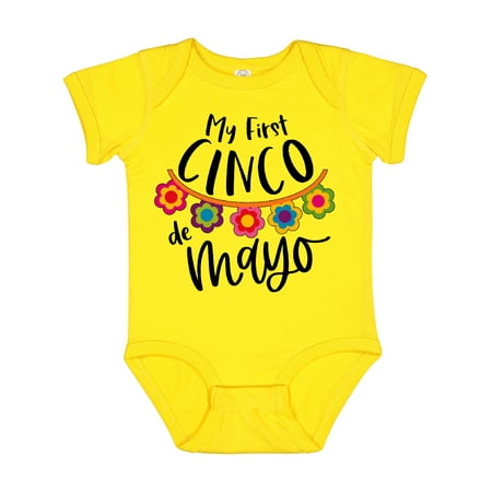 

Inktastic My First Cinco De Mayo- Flowers Boys or Girls Baby Bodysuit