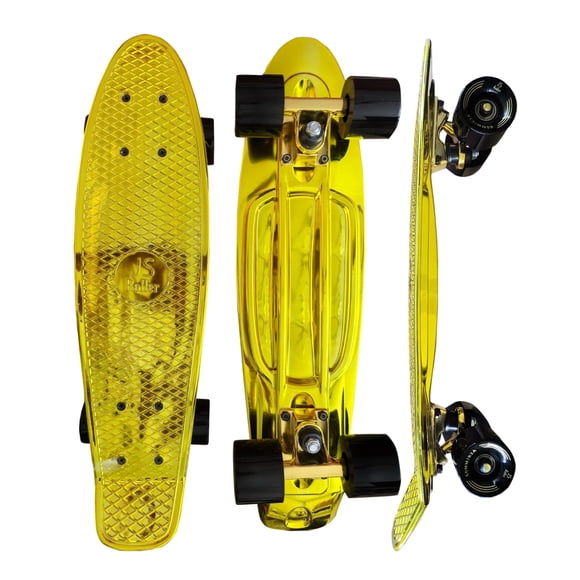 JS Roller Patineta penny board metálica de 22 pulgadas para niños, adultos con llantas de goma y superficie antiderrapante Dubai