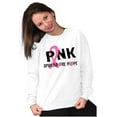 thumbnail image 3 of Pink Spread The Hope Breast Cancer Women Plus Size Crewneck Sweatshirt Brisco Brands 5X, 3 of 5