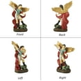 thumbnail image 5 of DurableDelights 7.48"Saint Michael Archangel Figurine Decor - Wielding Sword Poised to Vanquish Devil Dragon, 5 of 10