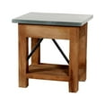 thumbnail image 5 of Alaterre Millwork 22" Wood and Zinc Metal End Table with Drawer, 5 of 20