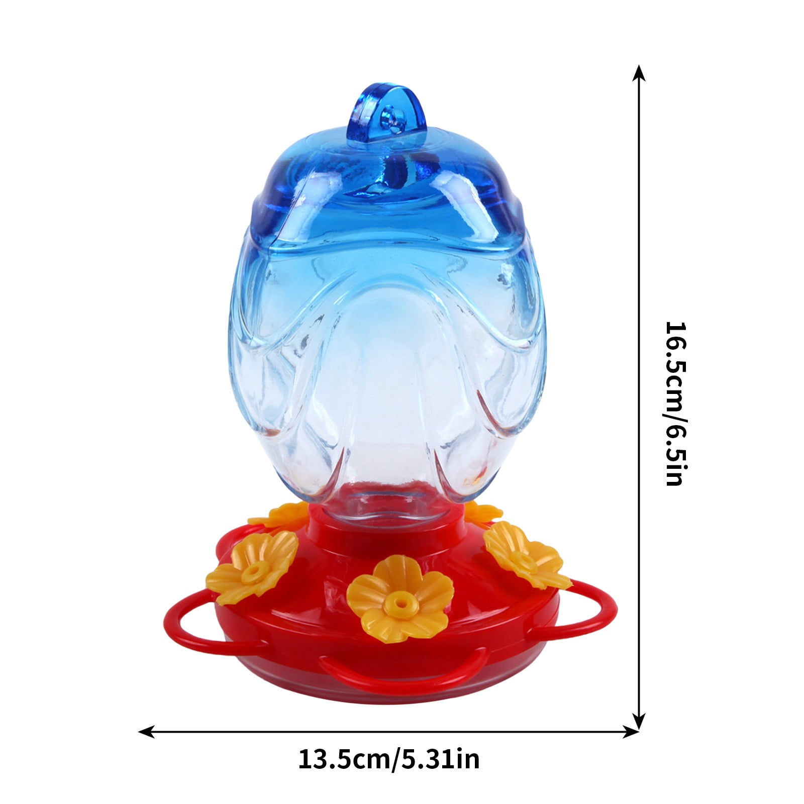 CVLNCYCLING Stained Glass Hummingbird Feeder, Hanging Water Design, for Outdoor Garden, Bird Lovers Decoration