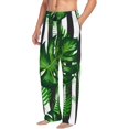 thumbnail image 2 of Daiia Palm Greenery Men's Sleep Pant with Pockets and Drawstring,Pajama Pants-Medium, 2 of 9