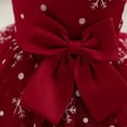 thumbnail image 5 of Baby Girl Pageant Dress Toddler Snowflake Bowknot Princess Flower Wedding Christmas Party Dresses, 5 of 7